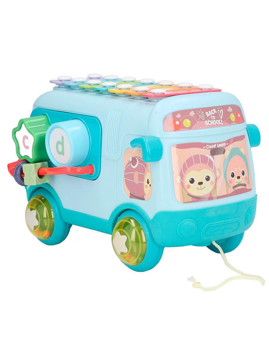 Camión escolar autobús con xilófono Camión escolar autobús con xilófono