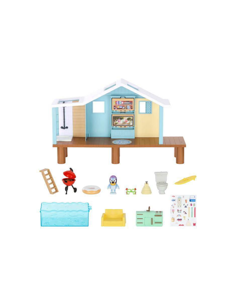 Bluey Bluey Cabina De Playa Con Figura De Bluey Con Gafas 17551