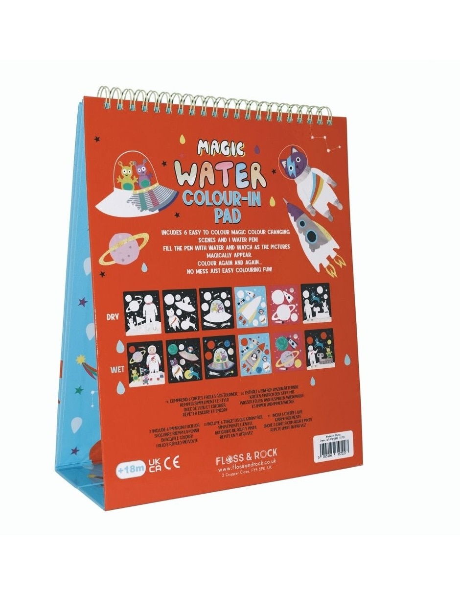 Libreta mágica reutilizable pinta con agua, El Espacio Floss & Rock