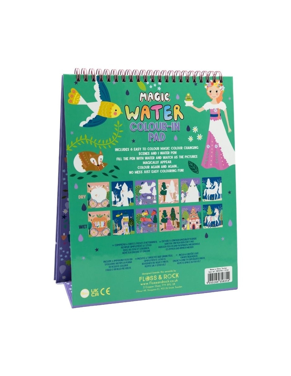 Libreta mágica reutilizable pinta con agua, Cuento Hadas Floss & Rock