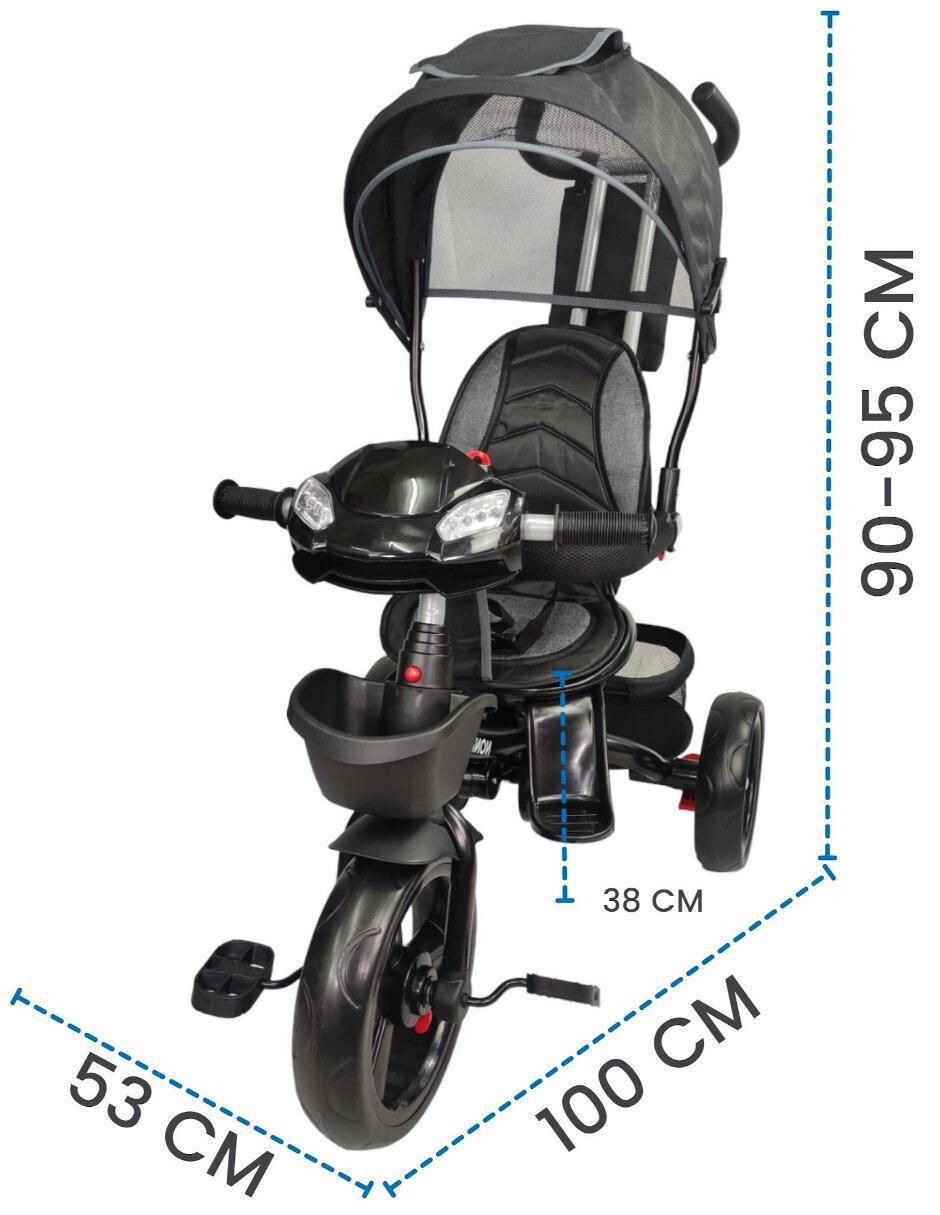 Triciclo rodada 10 asiento 360 con luz y sonido unisex 8