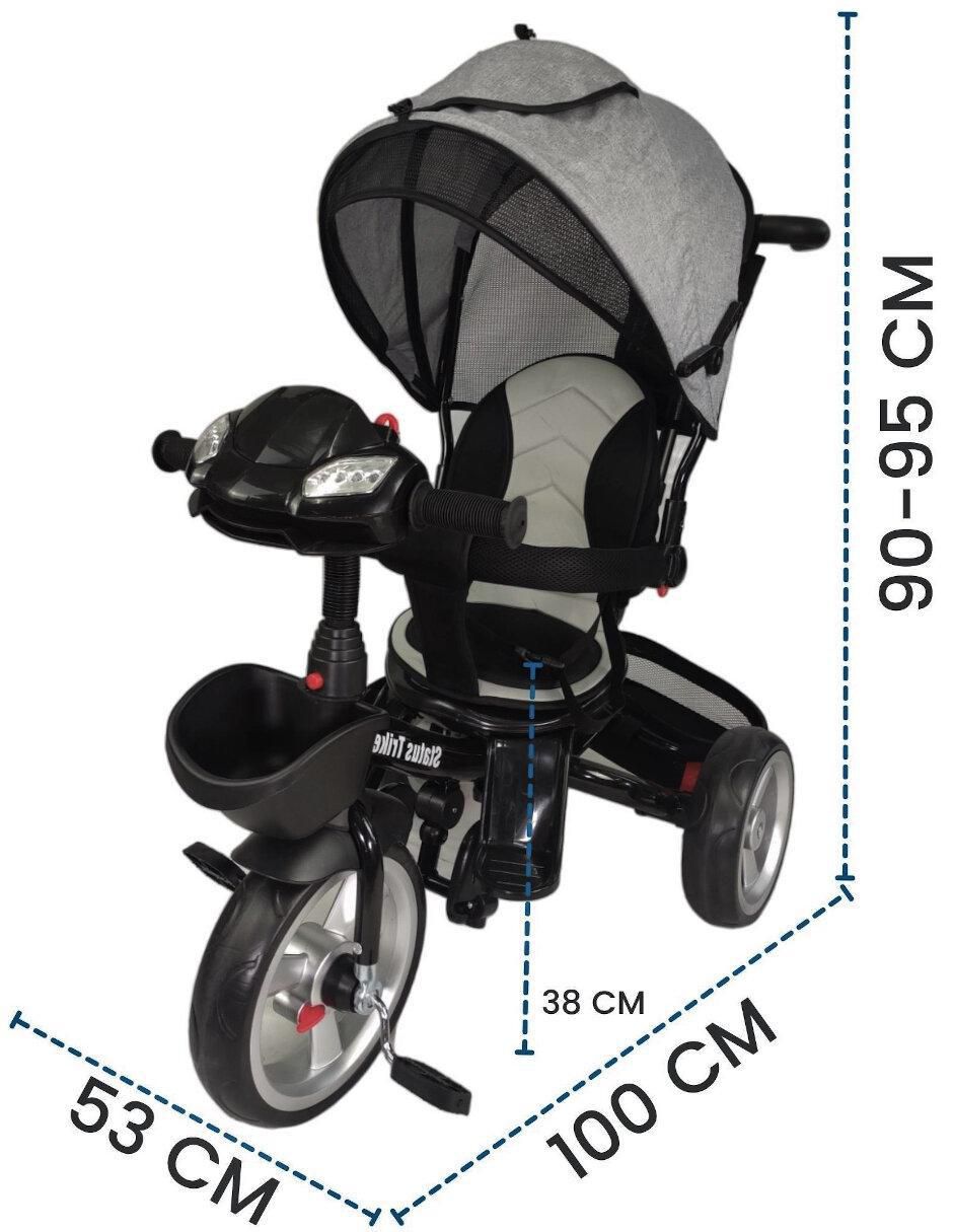 Triciclo rodada 10 asiento 360 luz y sonido 8