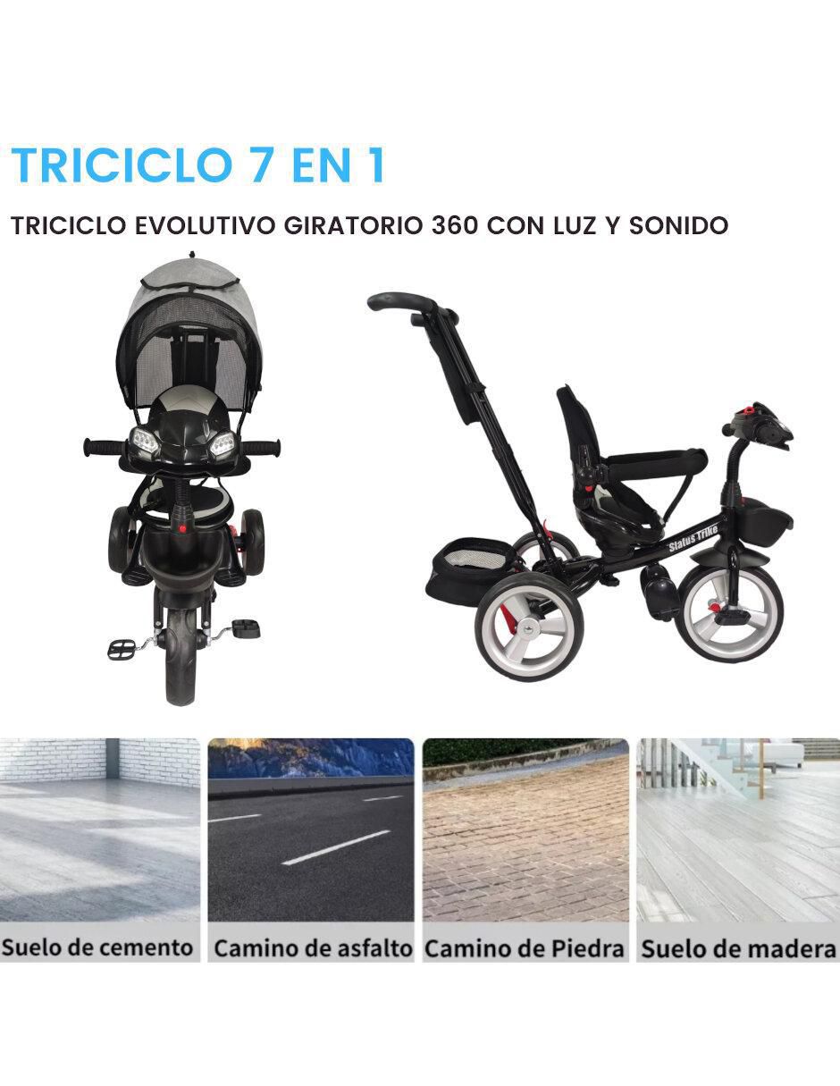 Triciclo rodada 10 asiento 360 luz y sonido 4