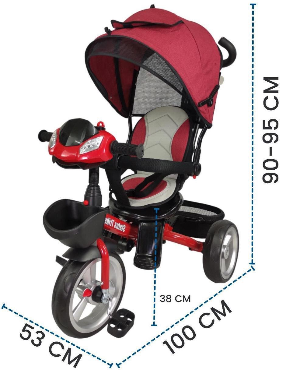 Triciclo rodada 10 Asiento 360 luz y sonido unisex 8