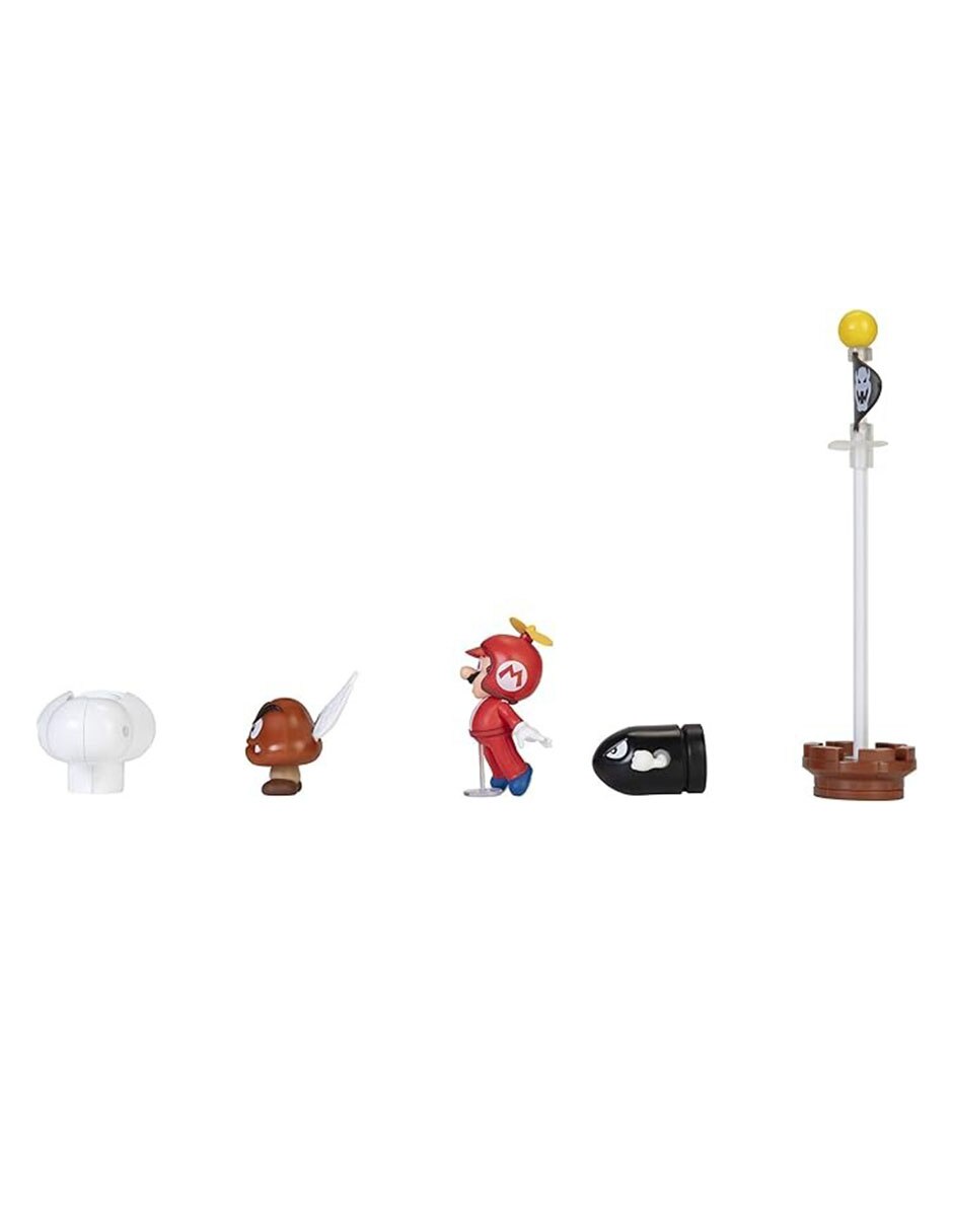 Diorama Super Mario Gomba, Mario y Bullet Bill Collectors 2