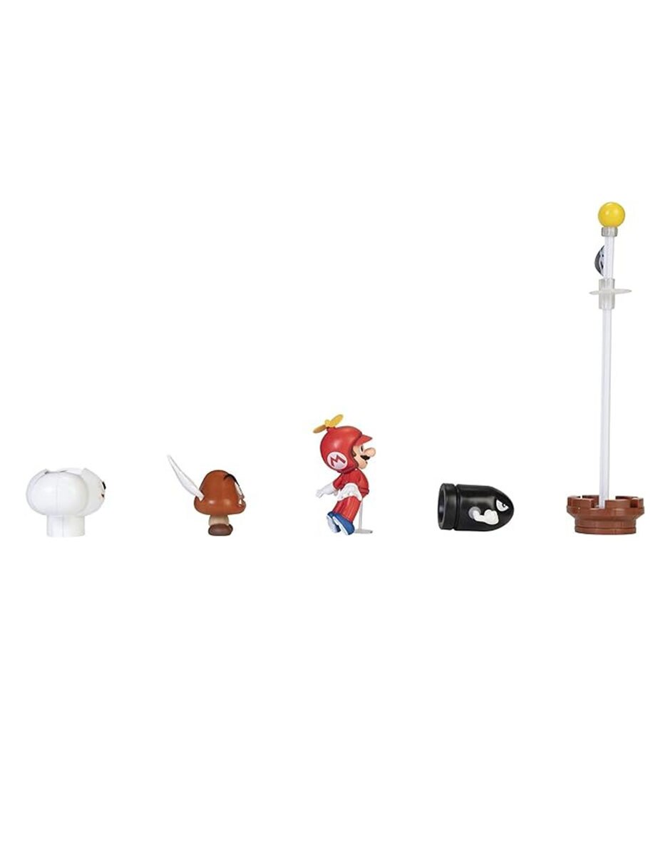Diorama Super Mario Gomba, Mario y Bullet Bill Collectors 3