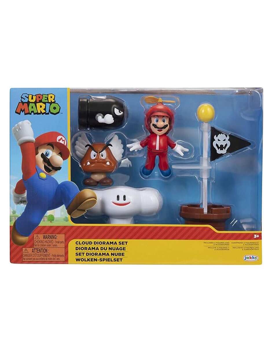 Diorama Super Mario Gomba, Mario y Bullet Bill Collectors 4