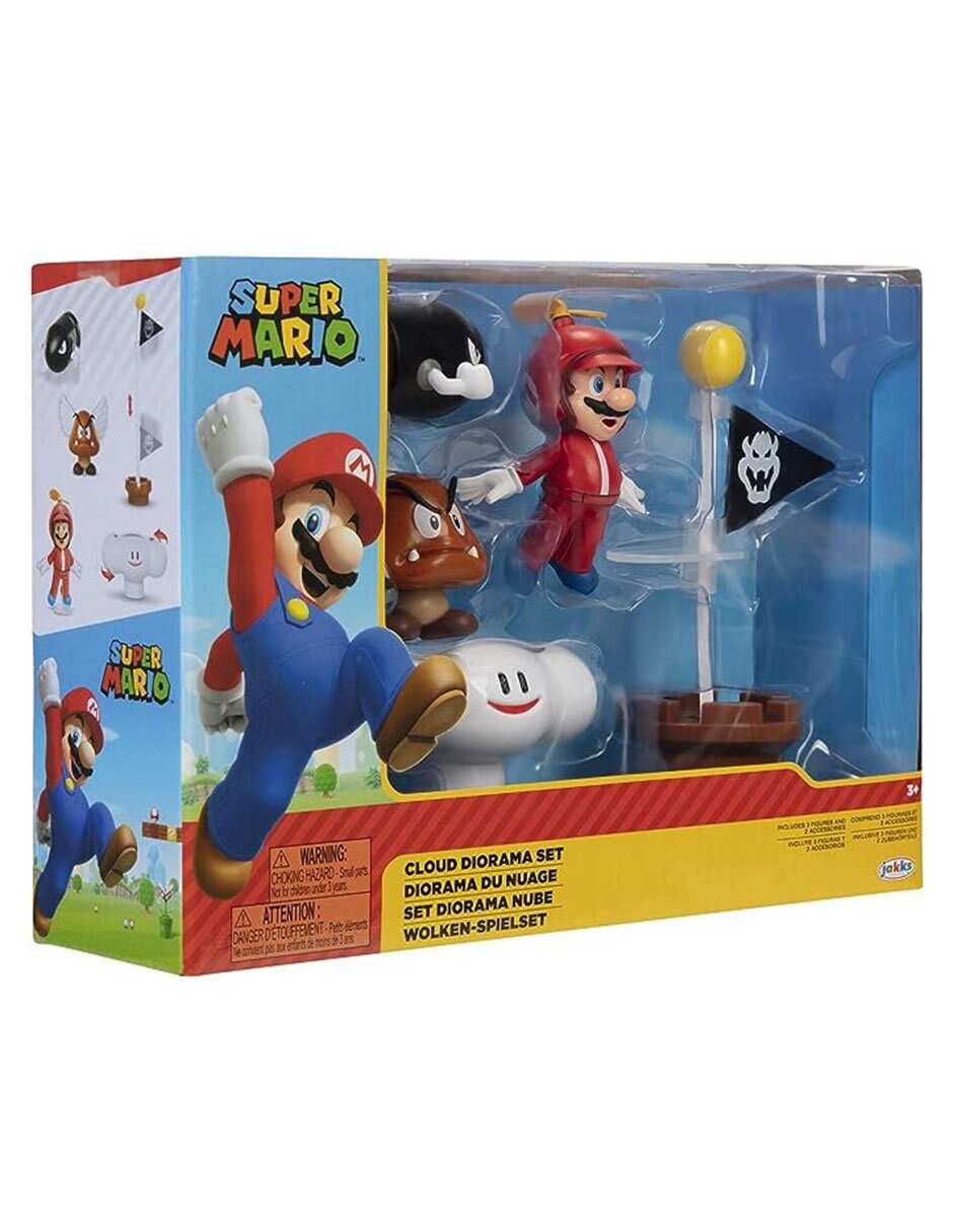 Diorama Super Mario Gomba, Mario y Bullet Bill Collectors 5