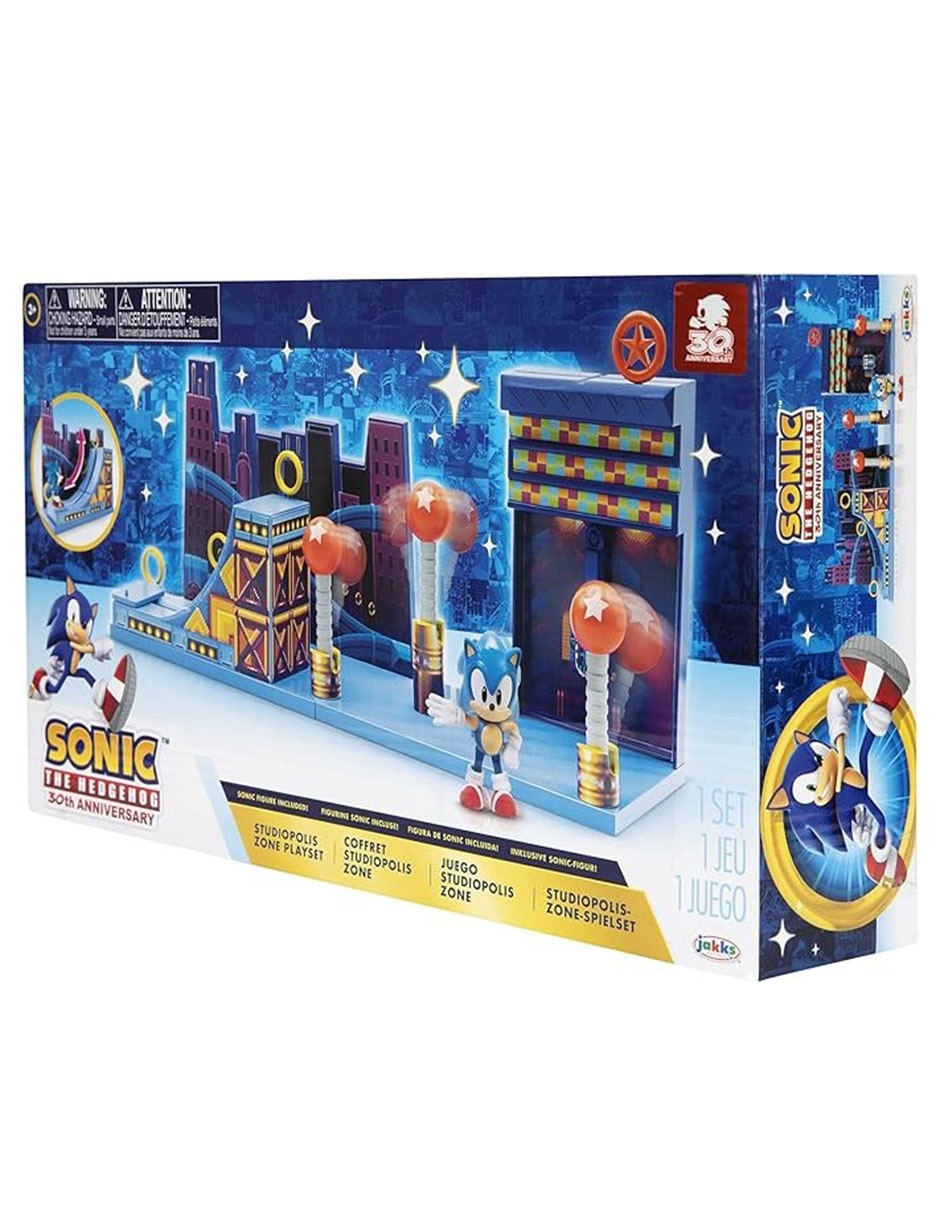 Set figuras acción Sonic The Hedgehog 30th Anniversary Sonic aniversario Jakks Pacific