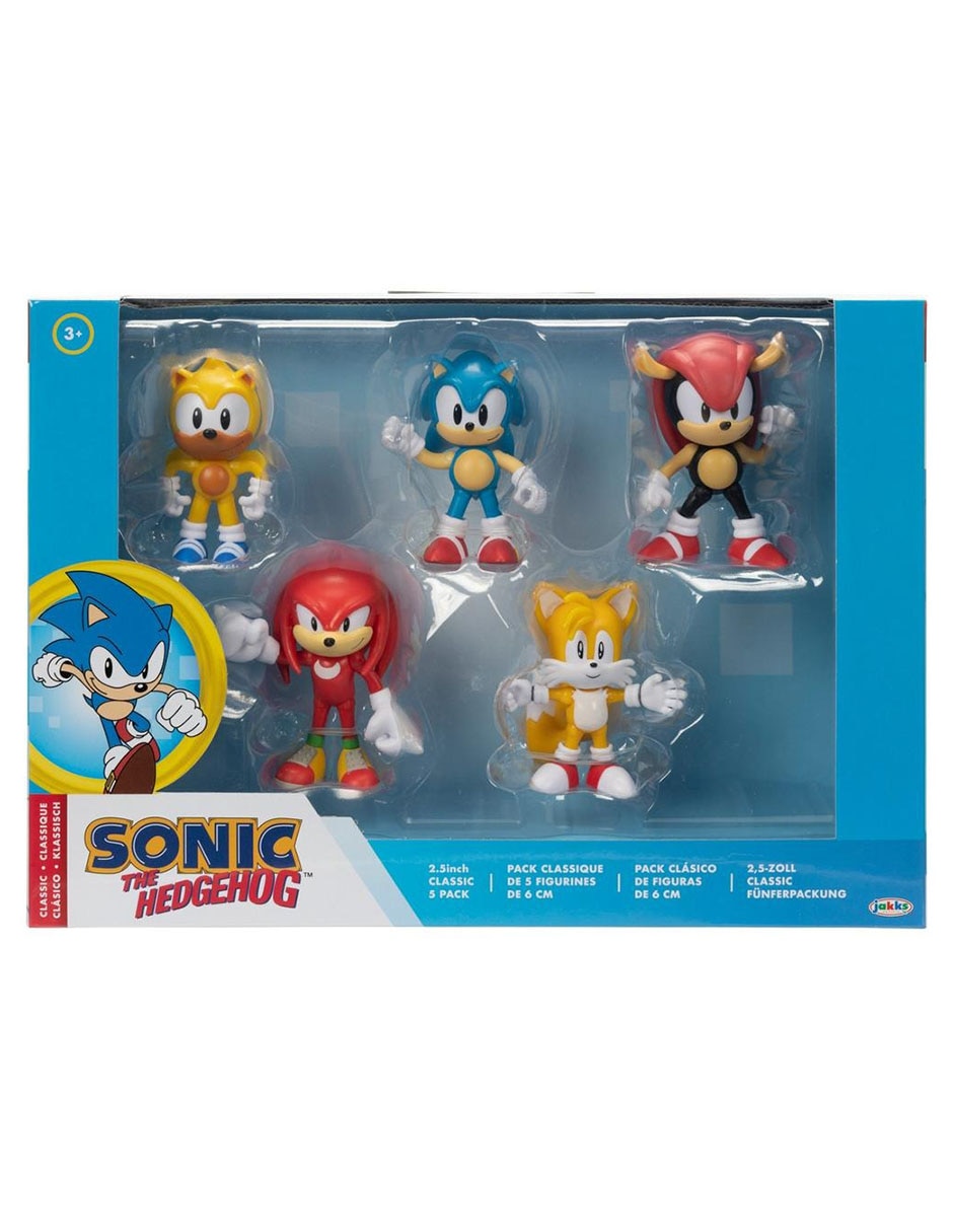 Set figuras acción Sonic The Hedgehog Ray, Knuckles, Tails y Mighty articuladas Set figuras acción Sonic The Hedgehog Ray, Knuckles, Tails y Mighty articuladas