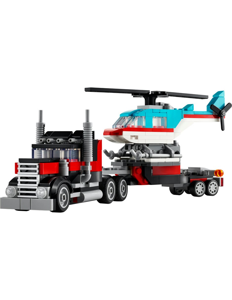 LEGO Camión Plataforma Con Helicóptero 3 En 1 31146 Lego Creator 3