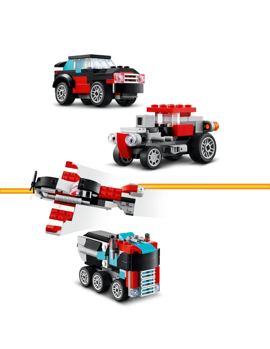 LEGO Camión Plataforma Con Helicóptero 3 En 1 31146 Lego Creator 6
