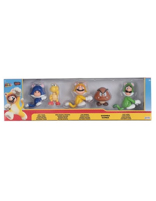 Set figuras acción Super Mario 3D World Super Mario