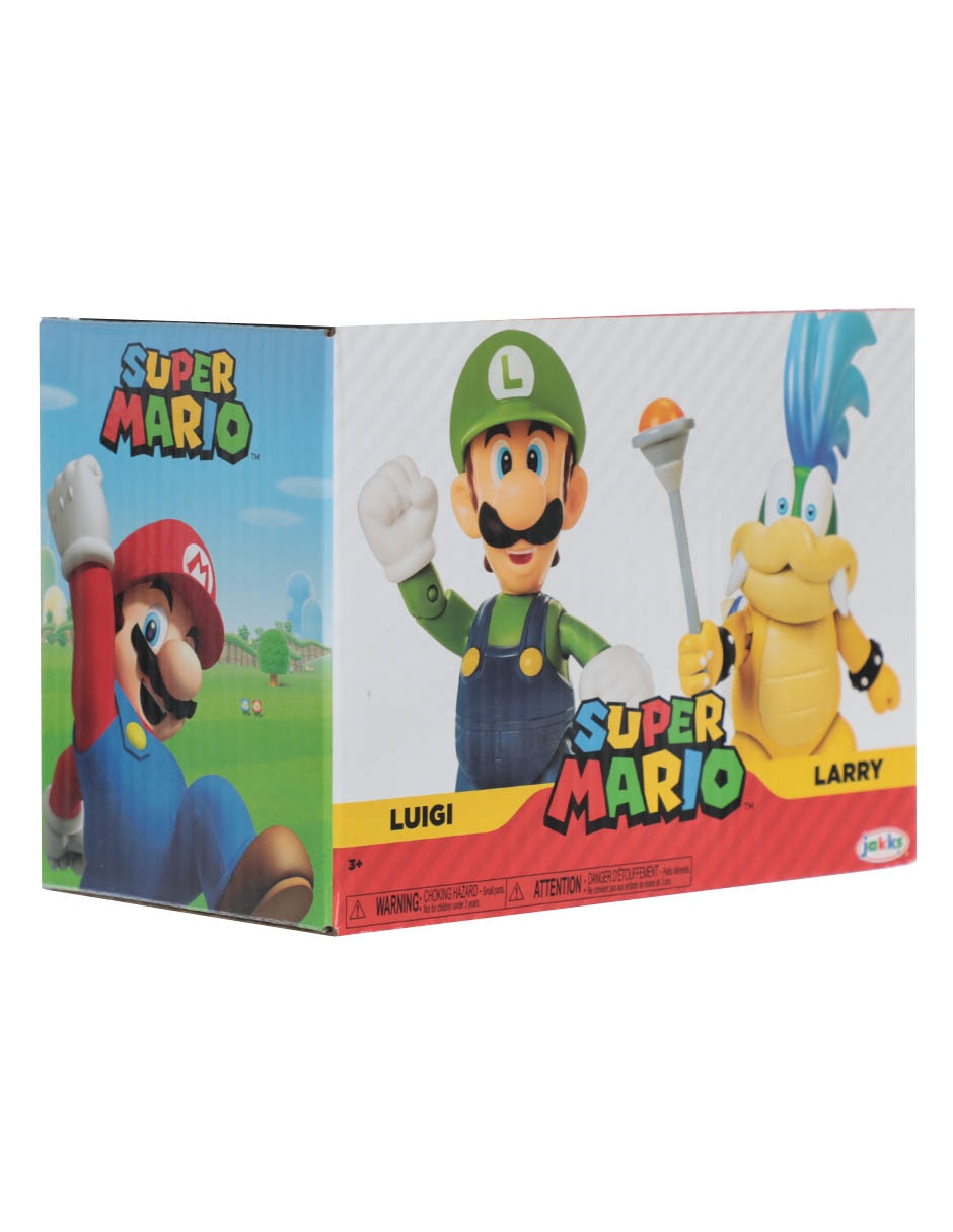 Set figuras acción articulada Super Mario Luigi y Larry Collectors