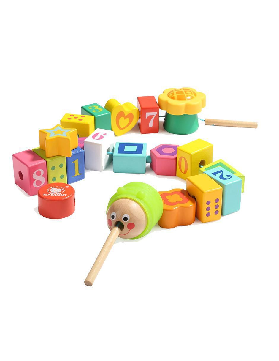 Ensarte Oruga juego didáctico unisex Ensarte Oruga juego didáctico unisex