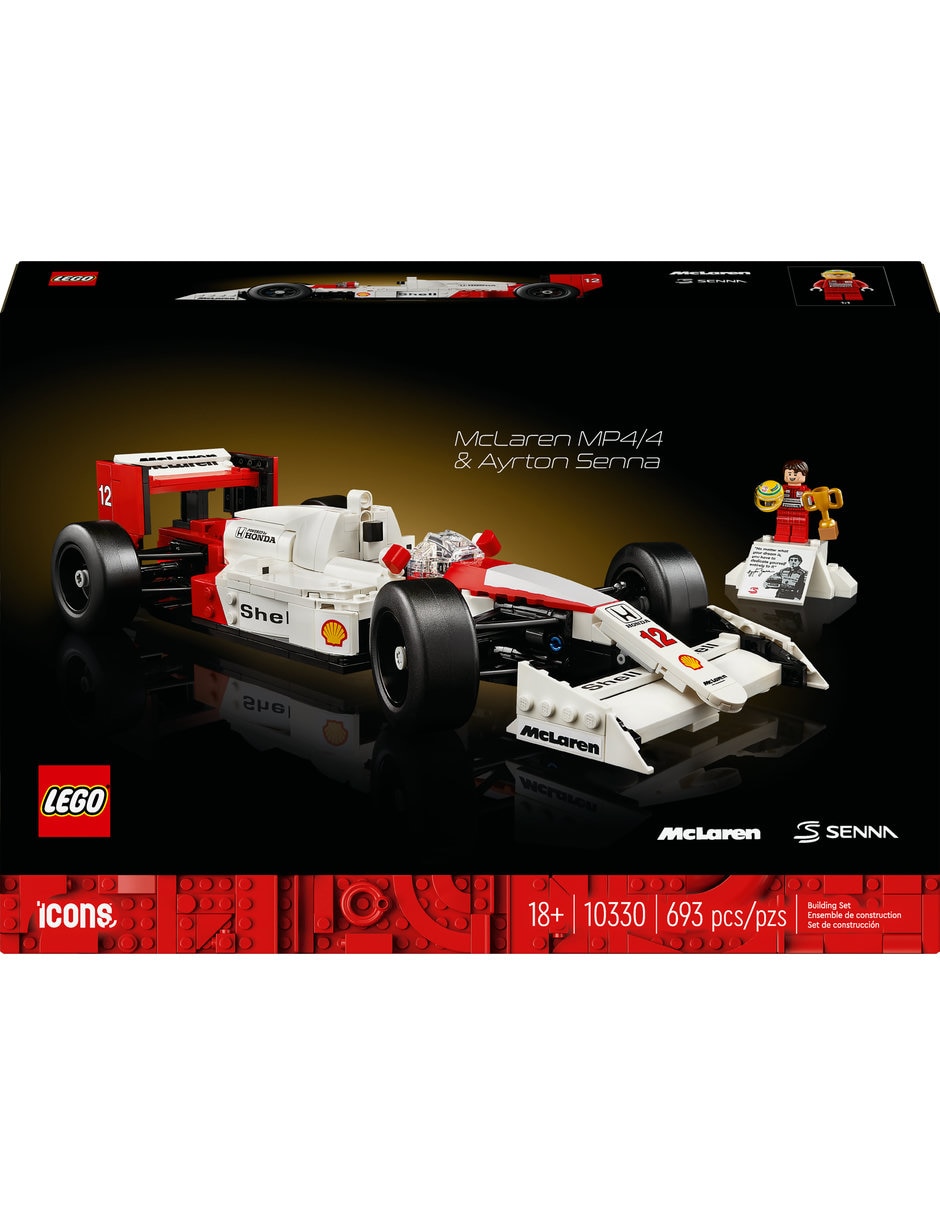 LEGO Icons McLaren MP4/4 y Ayrton Senna 10330