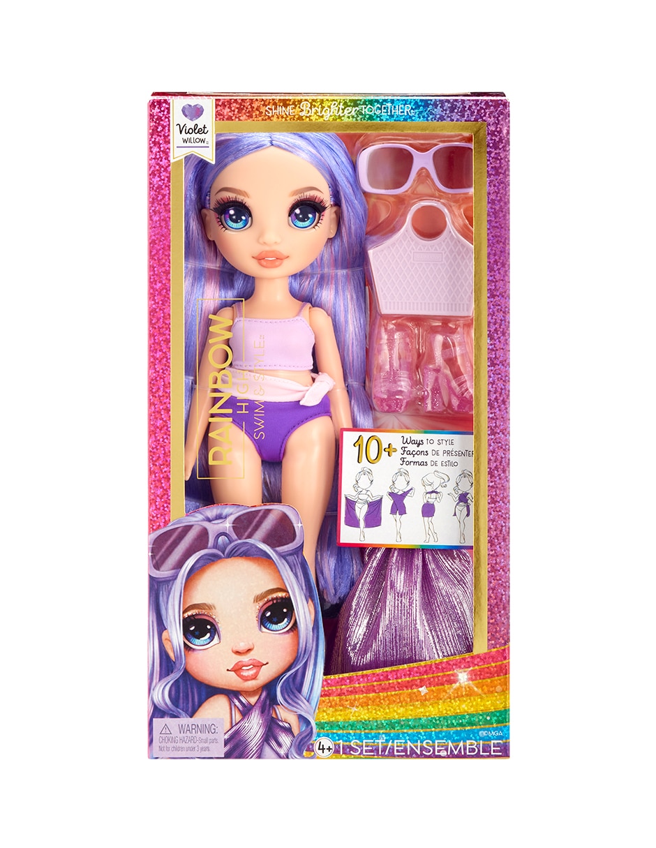 Muñeca fashion rainbow swim & style 5