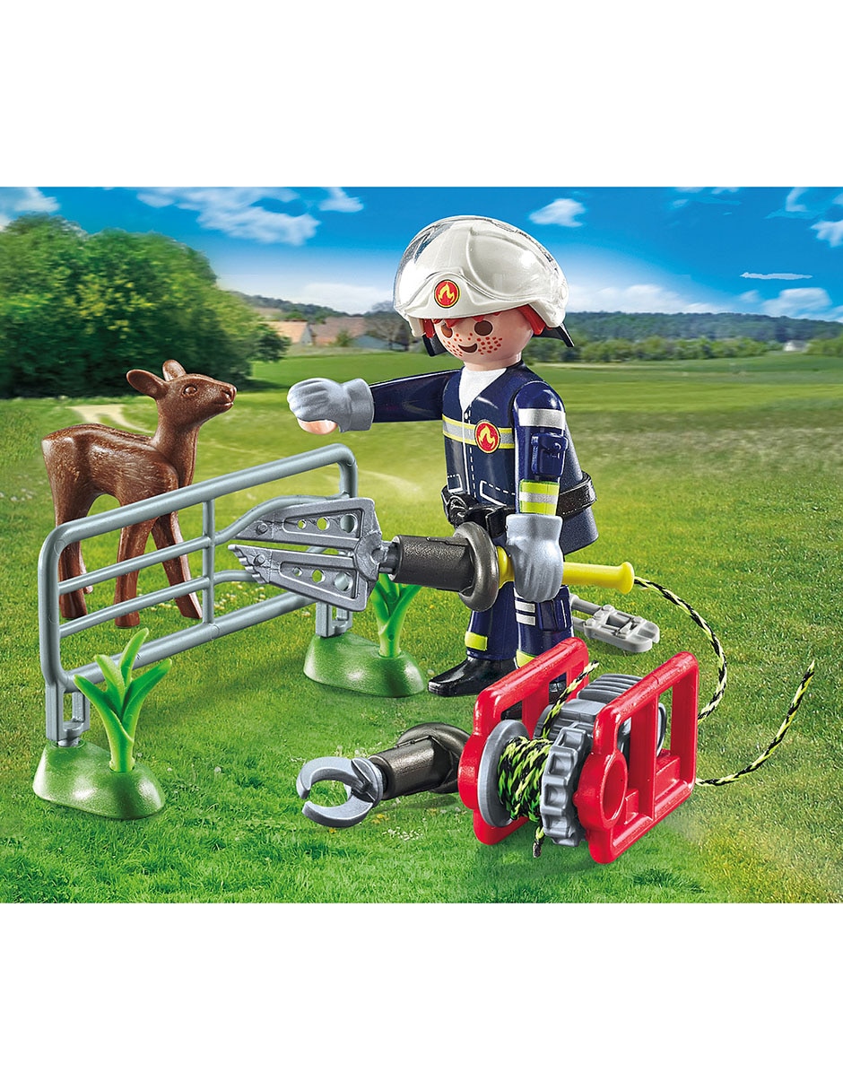 Playmobil Cuerpo De Bomberos De Rescate De Animales 71467 Fire Brigade 2