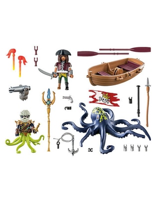 Playmobil Battle With The Giant Octopus 71419 Pirates