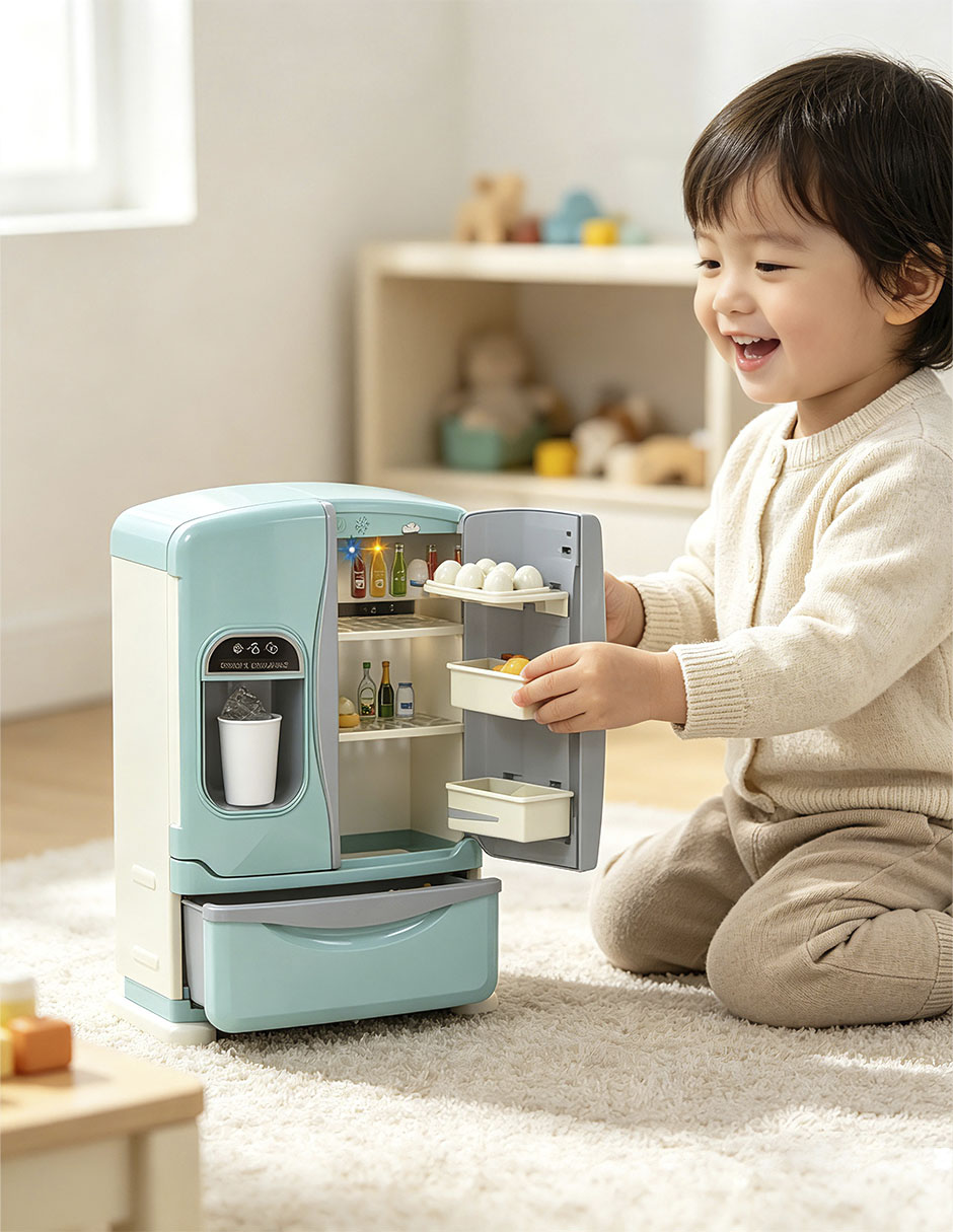 Refrigerator set juego de rol para niños 6