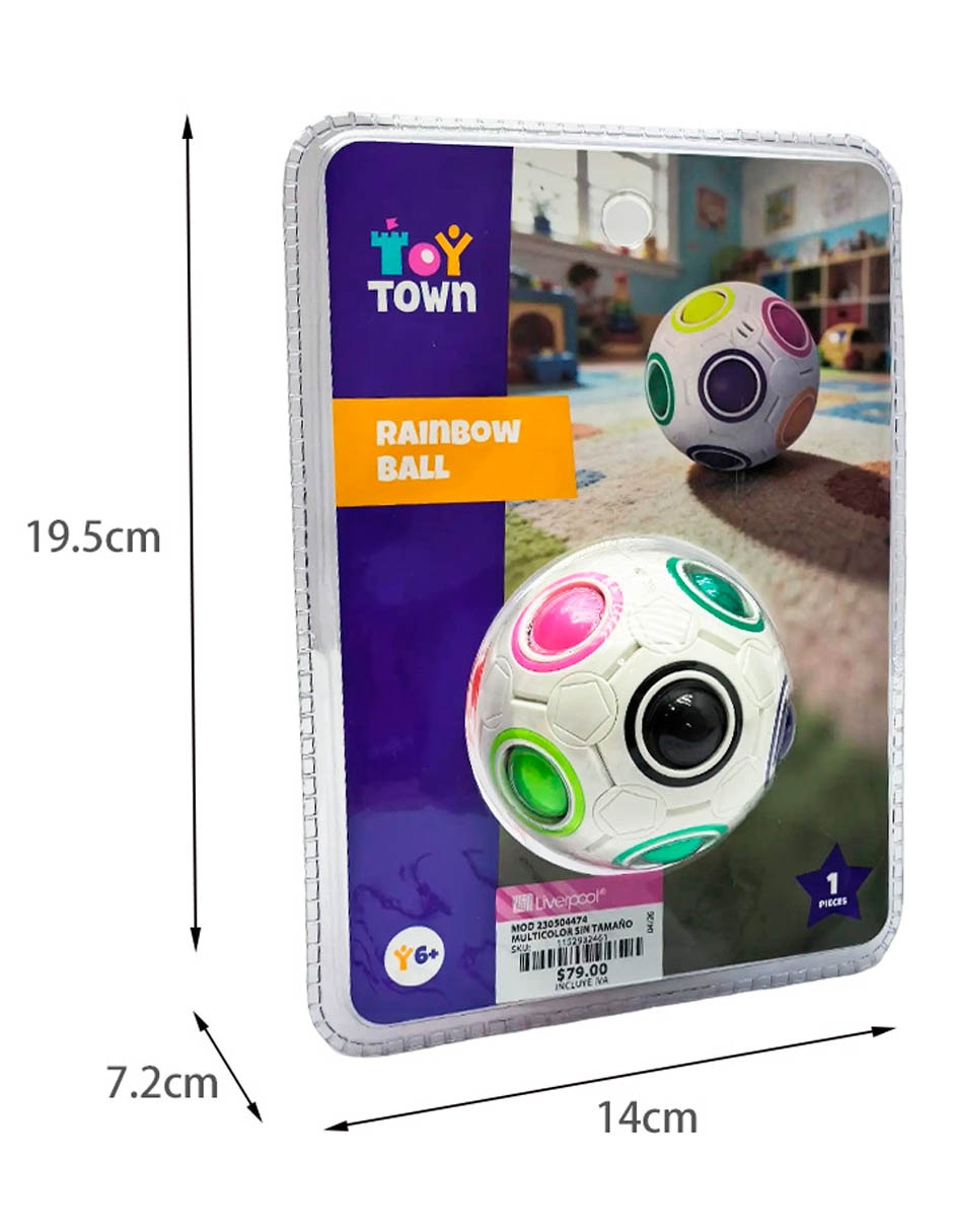 Rainbow Ball Cube juego de destreza unisex 6
