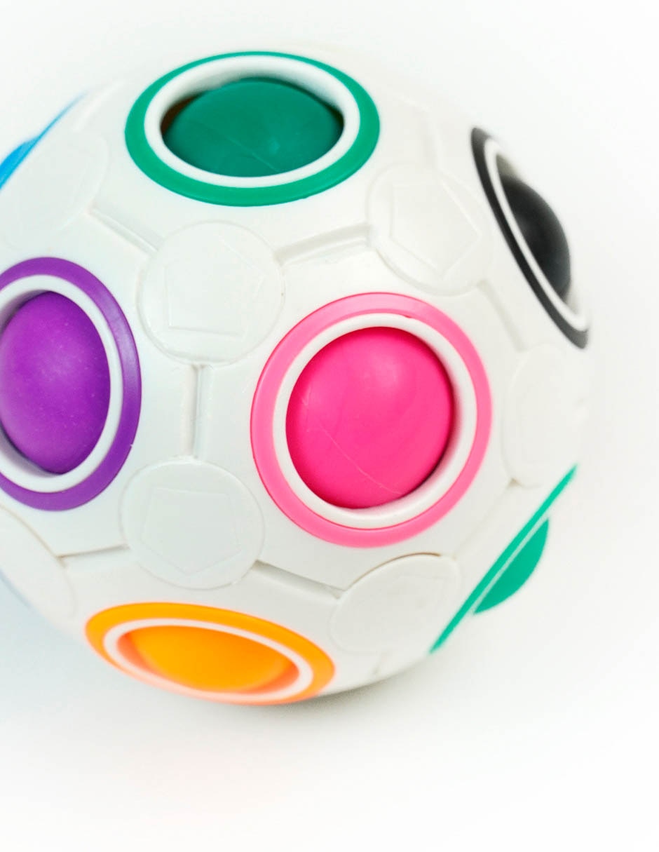 Rainbow Ball Cube juego de destreza unisex 4
