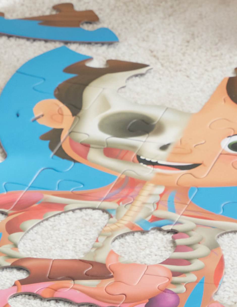 Rompecabezas cuerpo humano 61 piezas 11