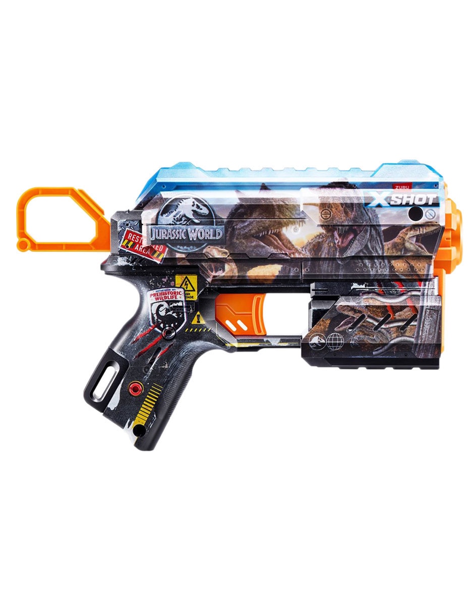 Lanzadardos Zuru X-Shot Skins Flux Jurassic World 4