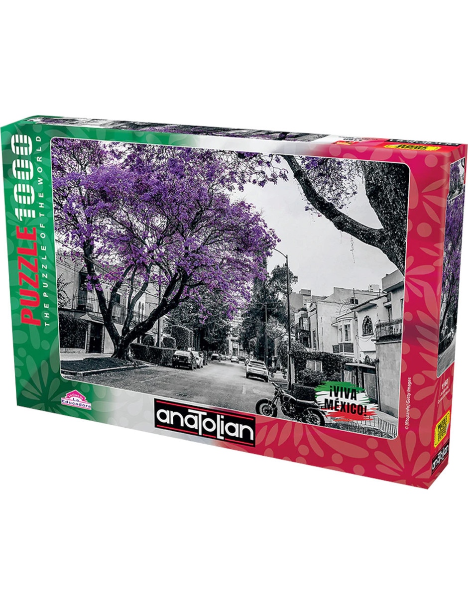 Rompecabezas Jacarandas, Ciudad De México 1000 piezas Rompecabezas Jacarandas, Ciudad De México 1000 piezas
