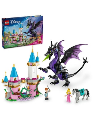 Maleficent'S Dragon Form And Aurora'S Castle 43240 Disney Animation Maleficent'S Dragon Form And Aurora'S Castle 43240 Disney Animation