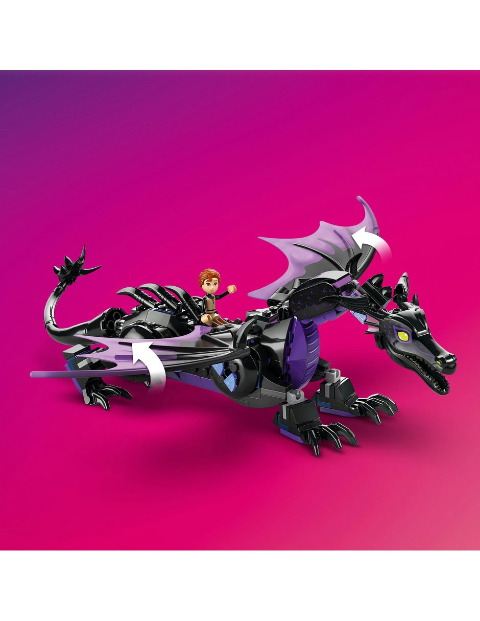 Maleficent'S Dragon Form And Aurora'S Castle 43240 Disney Animation 8