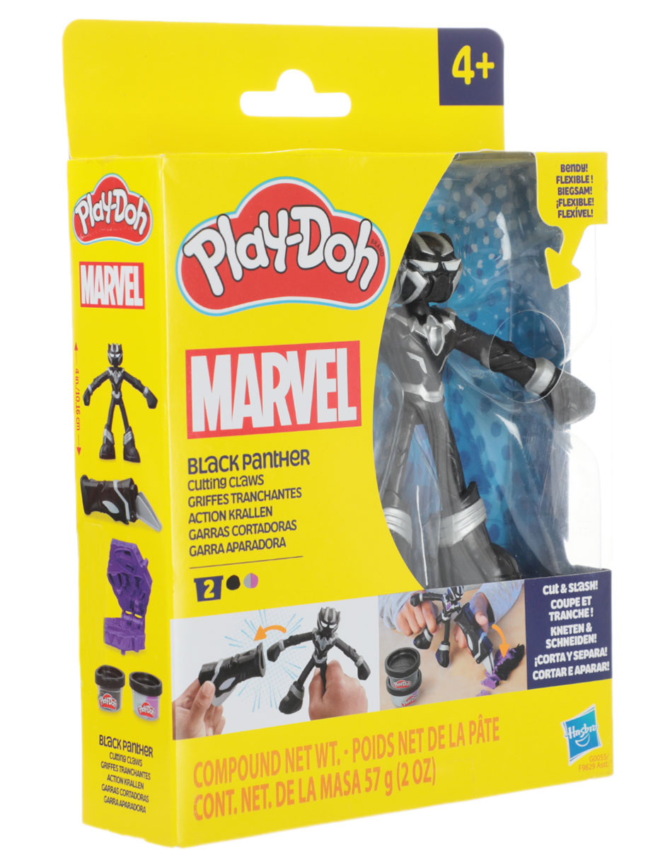 Figura de acción Avengers Pantera negra Play Doh elástico