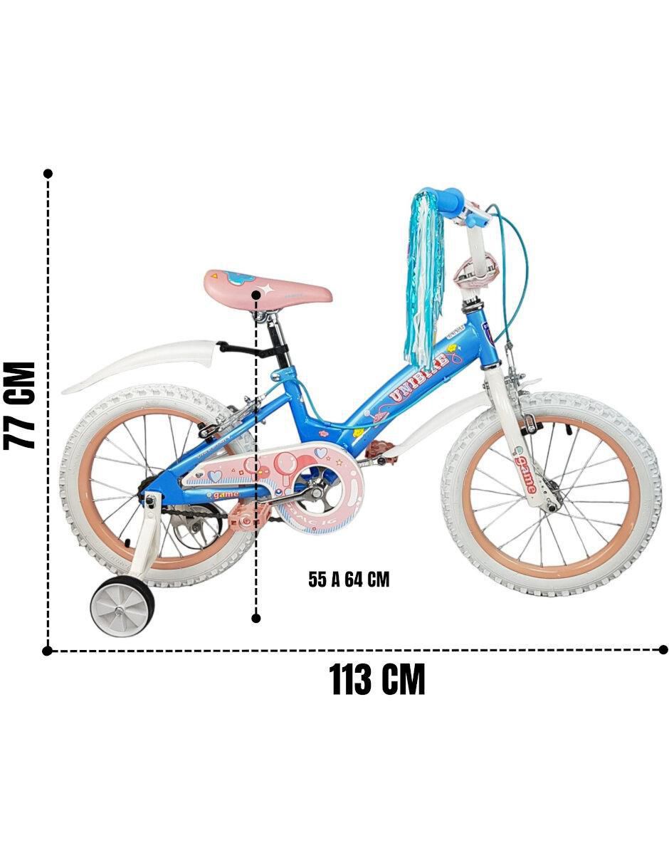 Bicicleta infantil rodada 16 Game infantil unisex 7