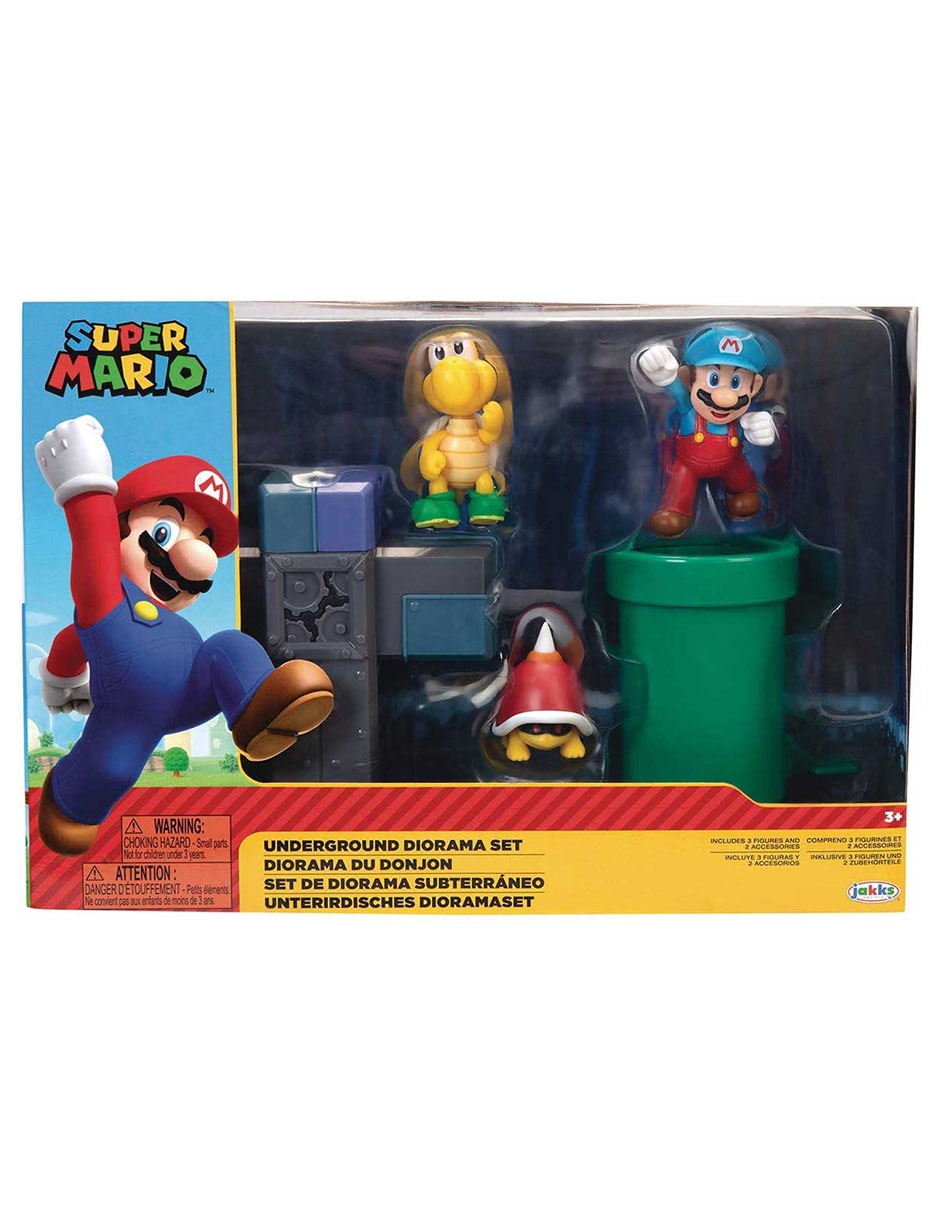 Figura de acción Super Mario Mario Bros, Green Koopa Troopa y Spike Top Collectors 2