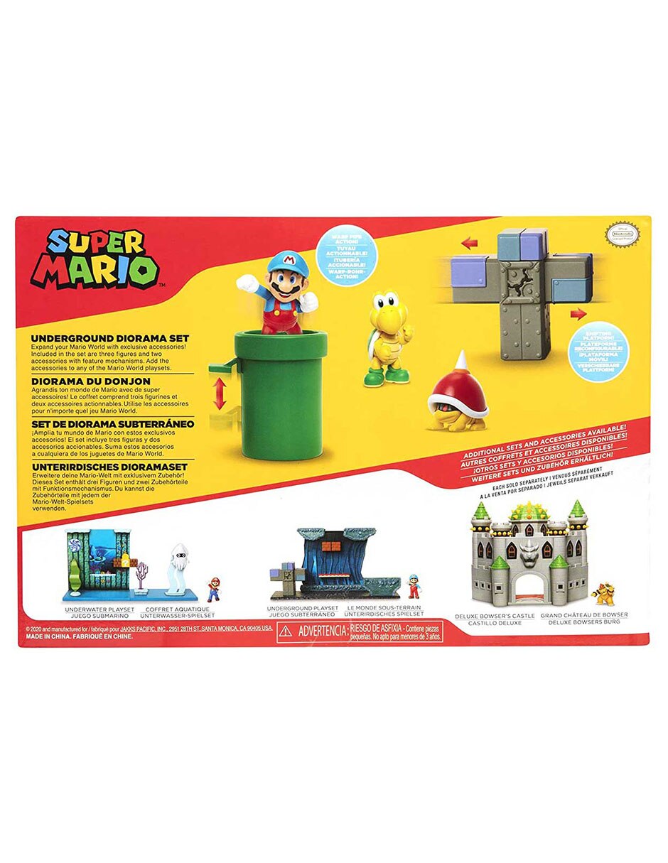 Figura de acción Super Mario Mario Bros, Green Koopa Troopa y Spike Top Collectors 3