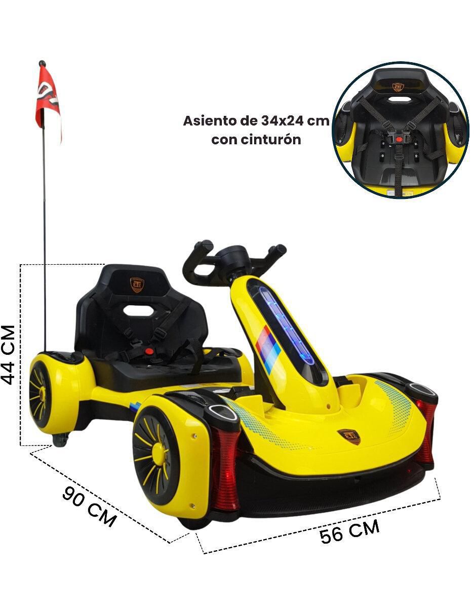 Automóvil montable Go Kart recargable 8