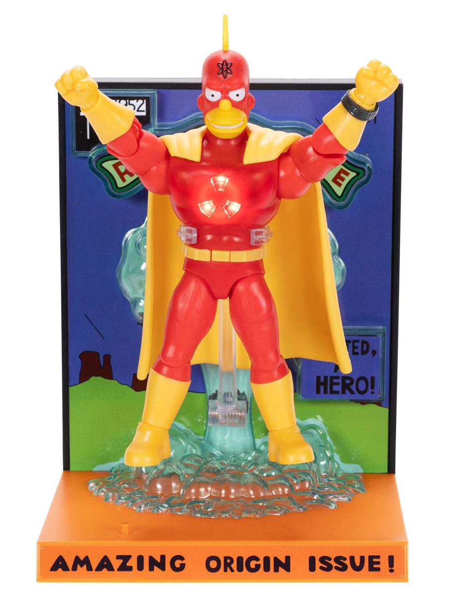 Figura de acción articulada The Simpsons Radioactive Man Premium Con luz