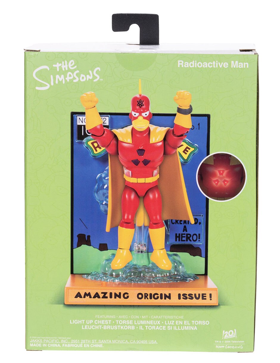 Figura de acción articulada The Simpsons Radioactive Man Premium Con luz 5