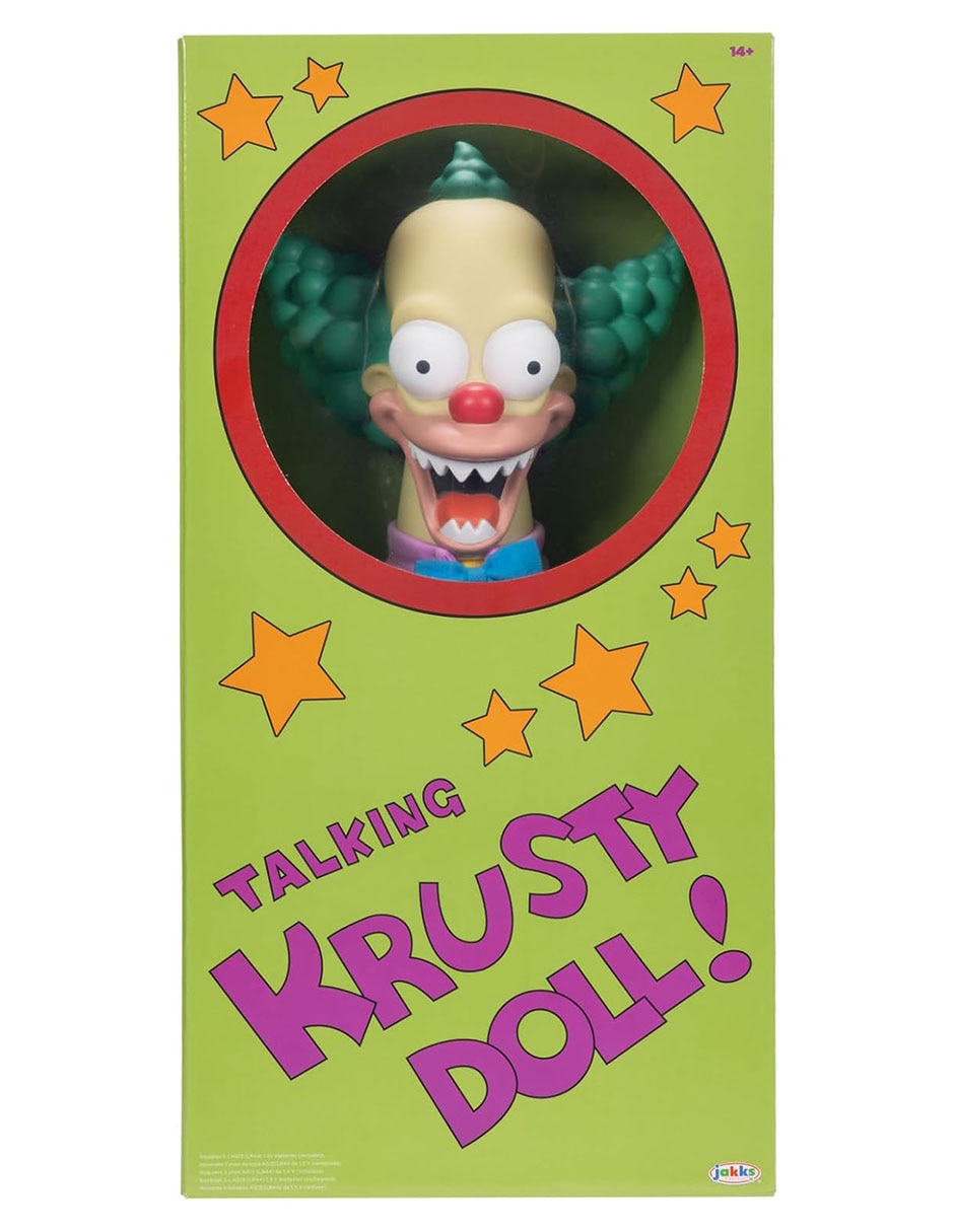 Figura de acción Los Simpson Krusty el payaso Collectors Con sonido 5