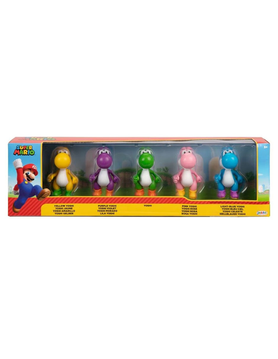 Set figuras acción articulada Super Mario Yoshi Collectors