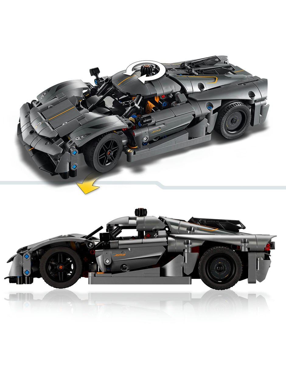LEGO Technic Hiperauto Koenigsegg Jesko Absolut Gris 42173 4