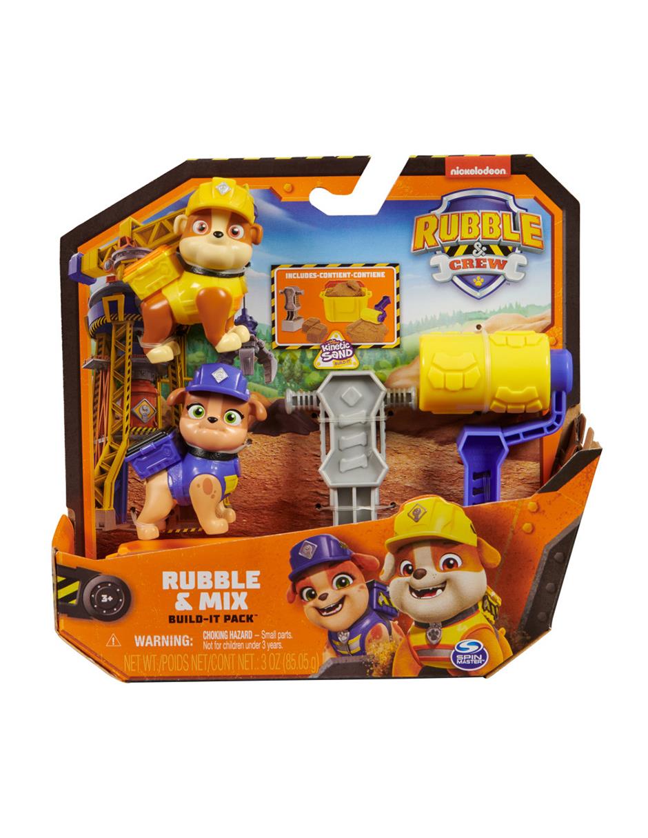 Set figuras acción articulada Paw Patrol Rubble & Mix