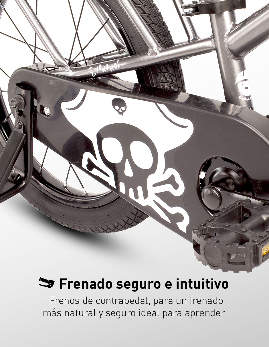 Bicicleta infantil rodada 16 unisex 5