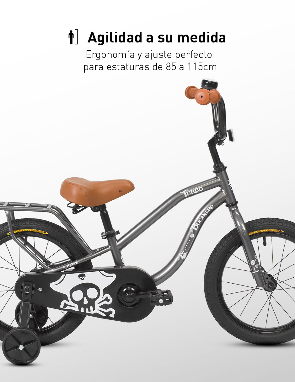 Bicicleta infantil rodada 16 unisex 2