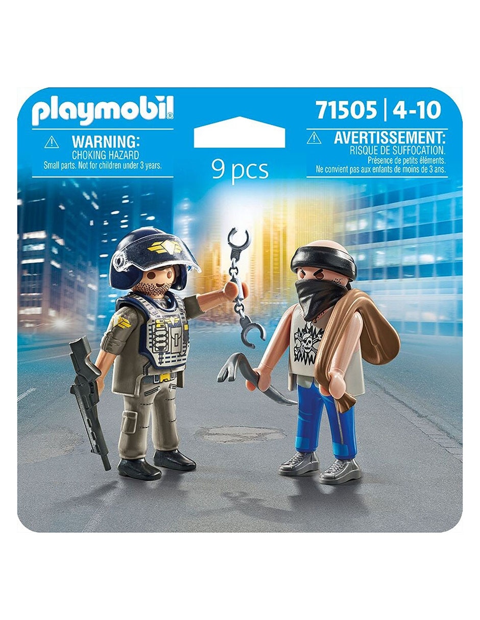 Playmobil Pm Duo Pack Policía Con Ladrón 71505 2