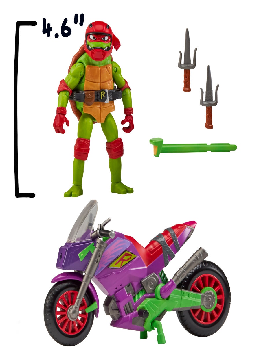 Figura de acción articulada Tortugas Ninja Raphael collectors Bandai con movimiento