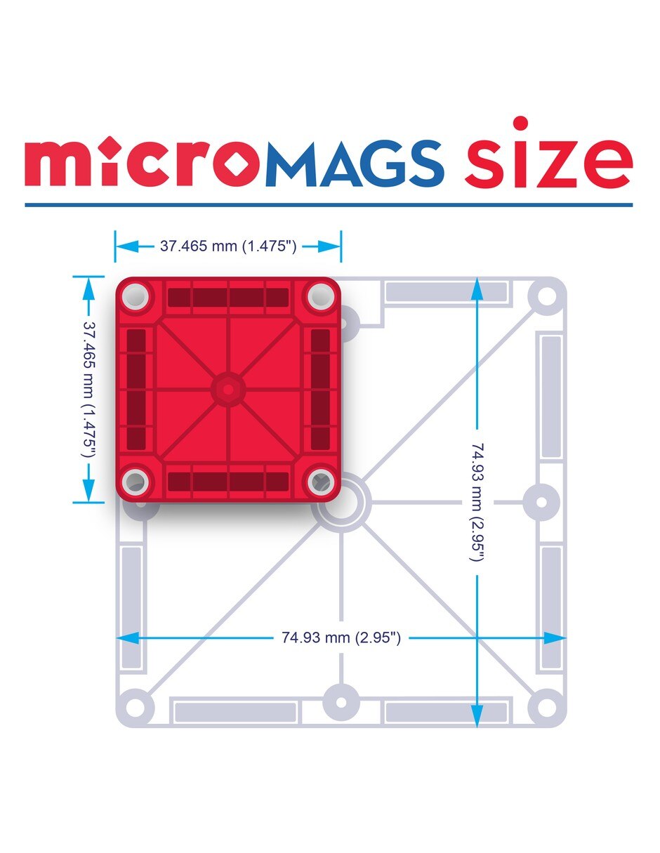 Magnatiles Micromags 70 piezas 244070MM