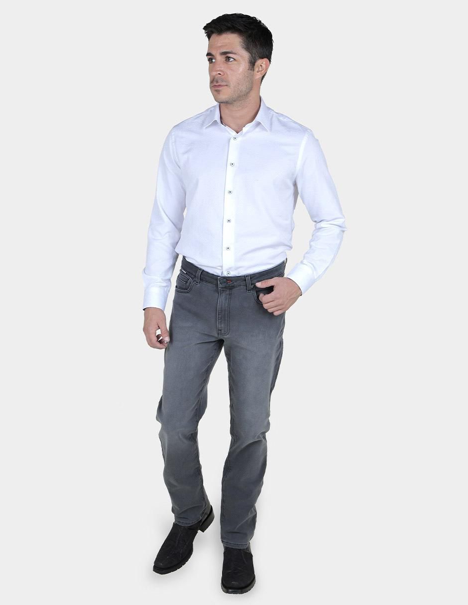 Jeans straight Cuadra lavado obscuro para hombre