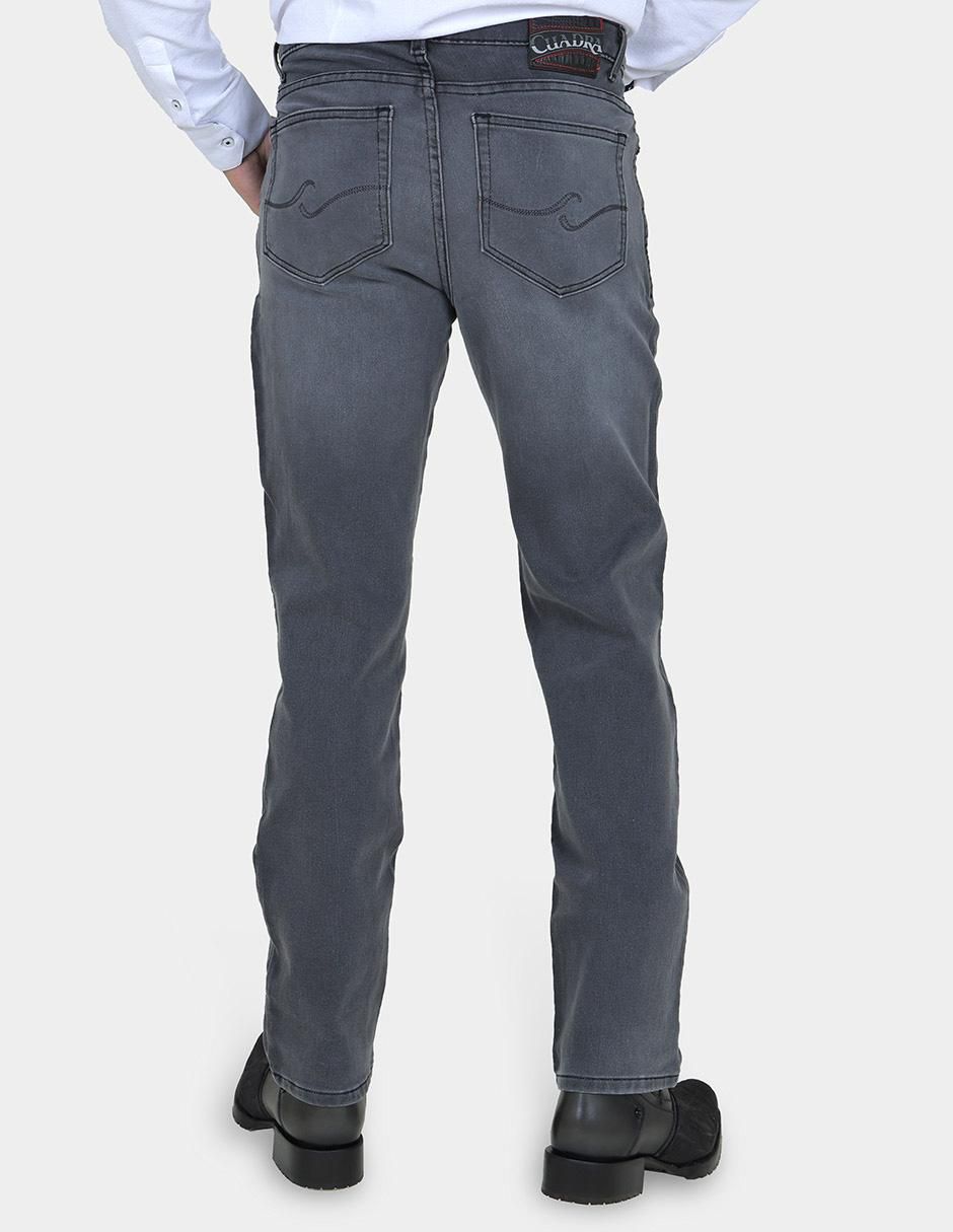 Jeans straight Cuadra lavado obscuro para hombre