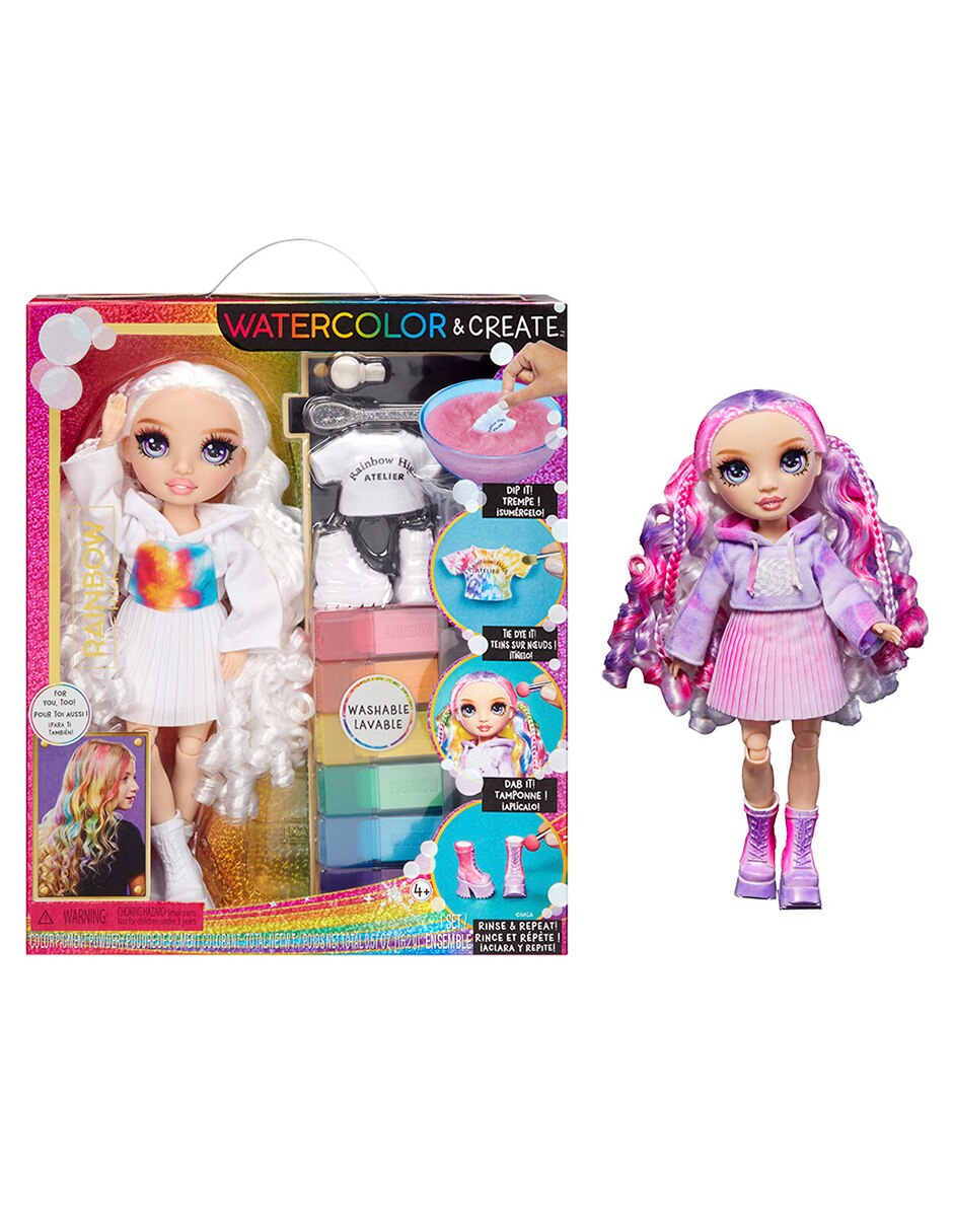 Muñeca mga rainbow high color and create